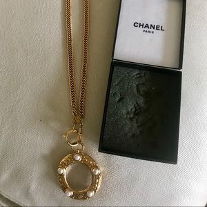 Chanel Vintage Magnifying Glass Sautoir Necklace